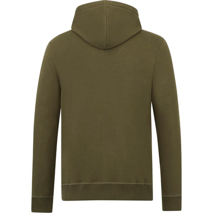 Rear View of Green tentree Organic Cotton Zip Hoodie - Men's plain