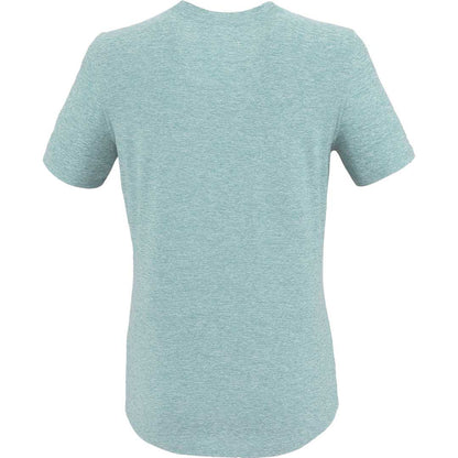 Rear View of Green WELLABLE Women's Short Sleeve Tee plain