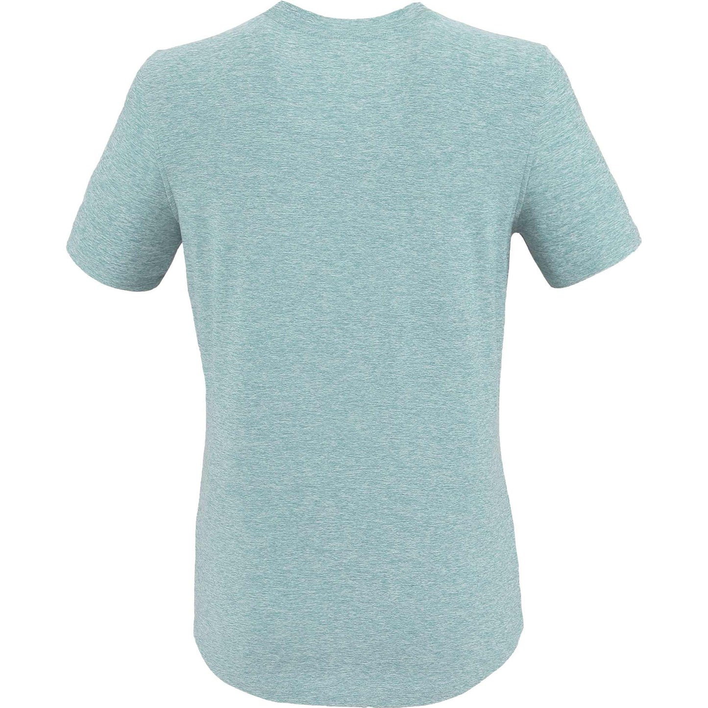 Rear View of Green WELLABLE Women's Short Sleeve Tee plain