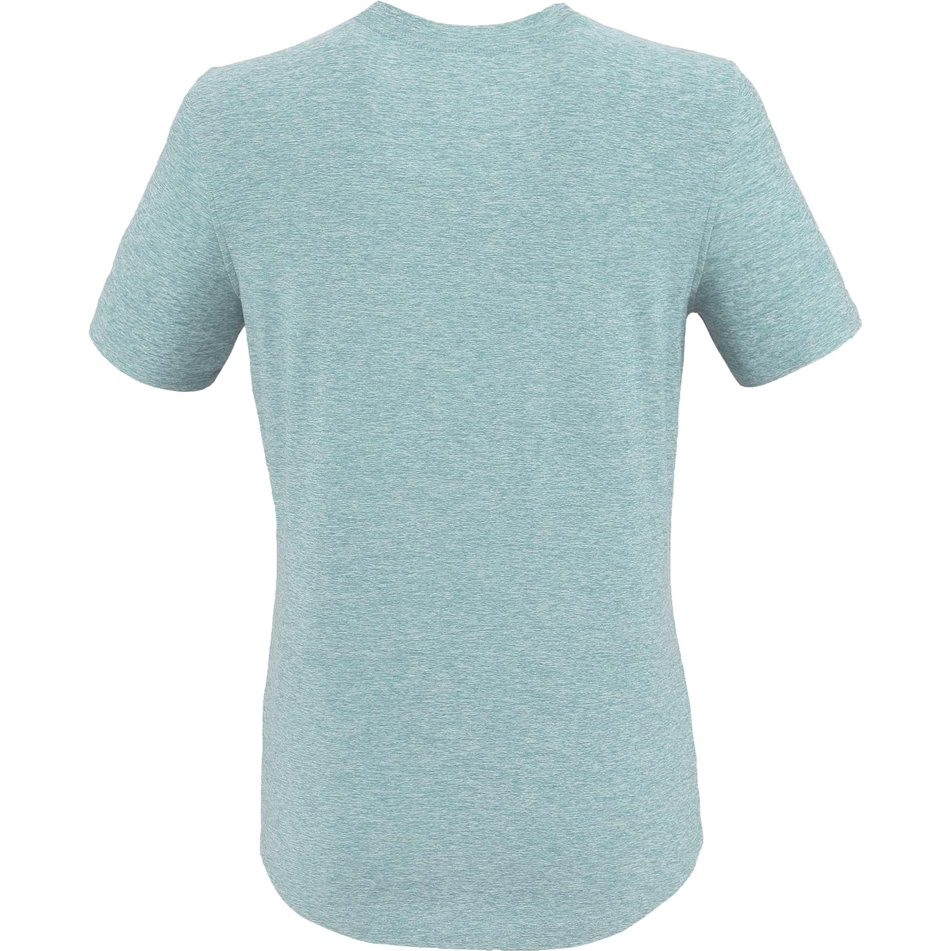 Rear View of Green WELLABLE Women's Short Sleeve Tee plain