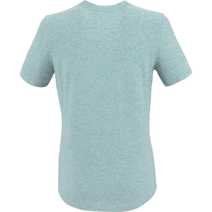 Rear View of Green WELLABLE Women's Short Sleeve Tee plain