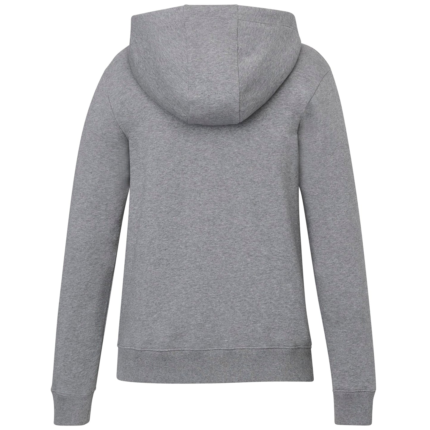 Rear View of Grey tentree Organic Cotton Banshee Hoodie - Women's plain