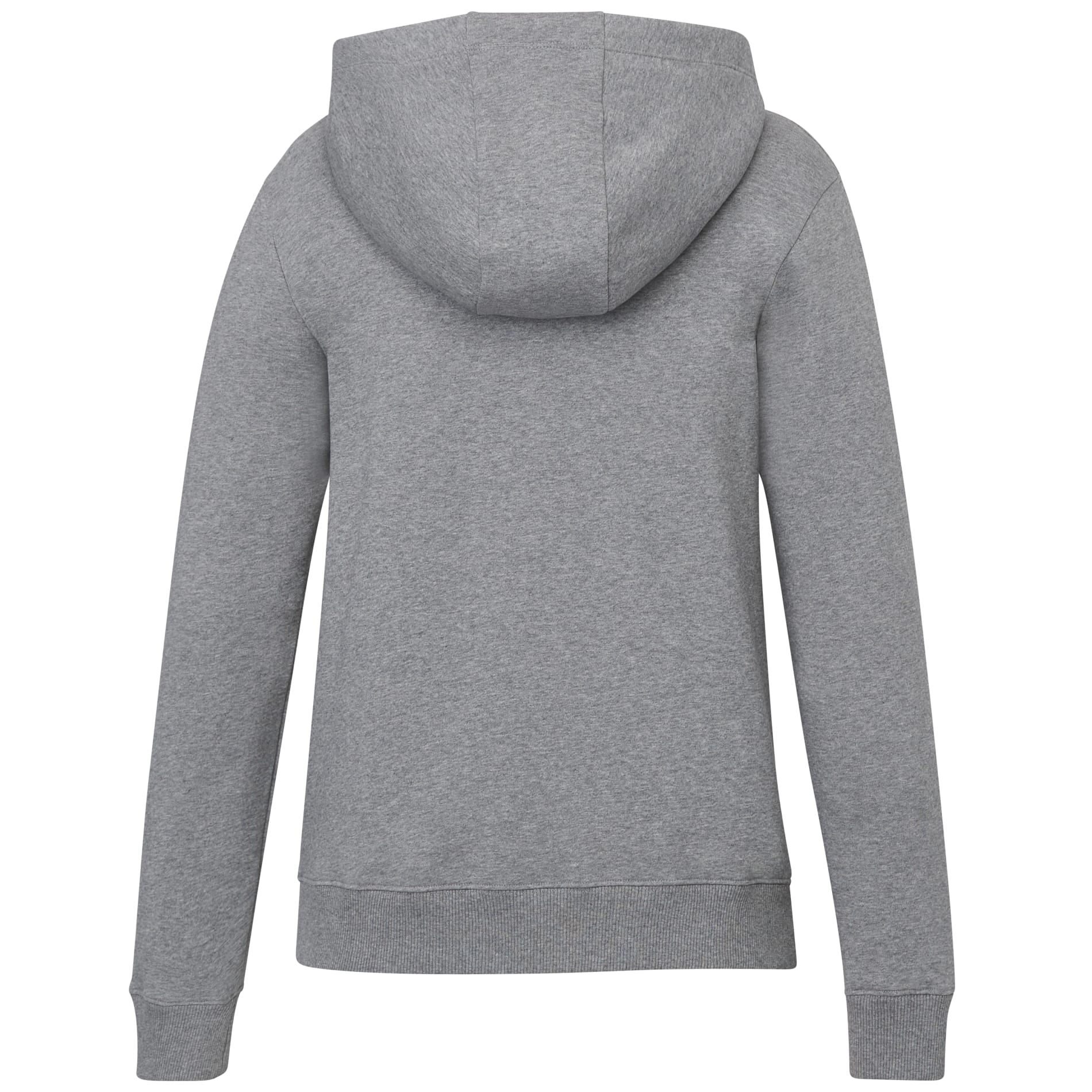 Rear View of Grey tentree Organic Cotton Banshee Hoodie - Women's plain