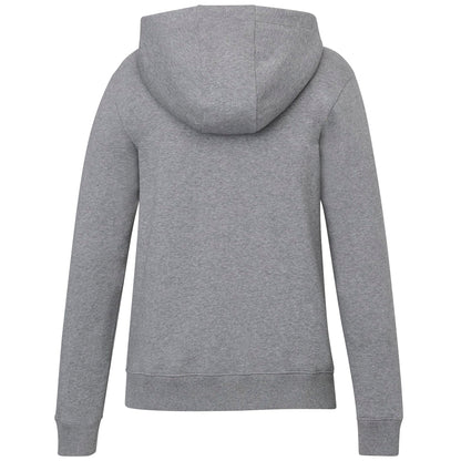 Rear View of Grey tentree Organic Cotton Banshee Hoodie - Women's plain