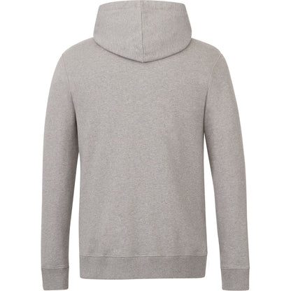 Rear View of Grey tentree Organic Cotton Classic Hoodie - Men's plain