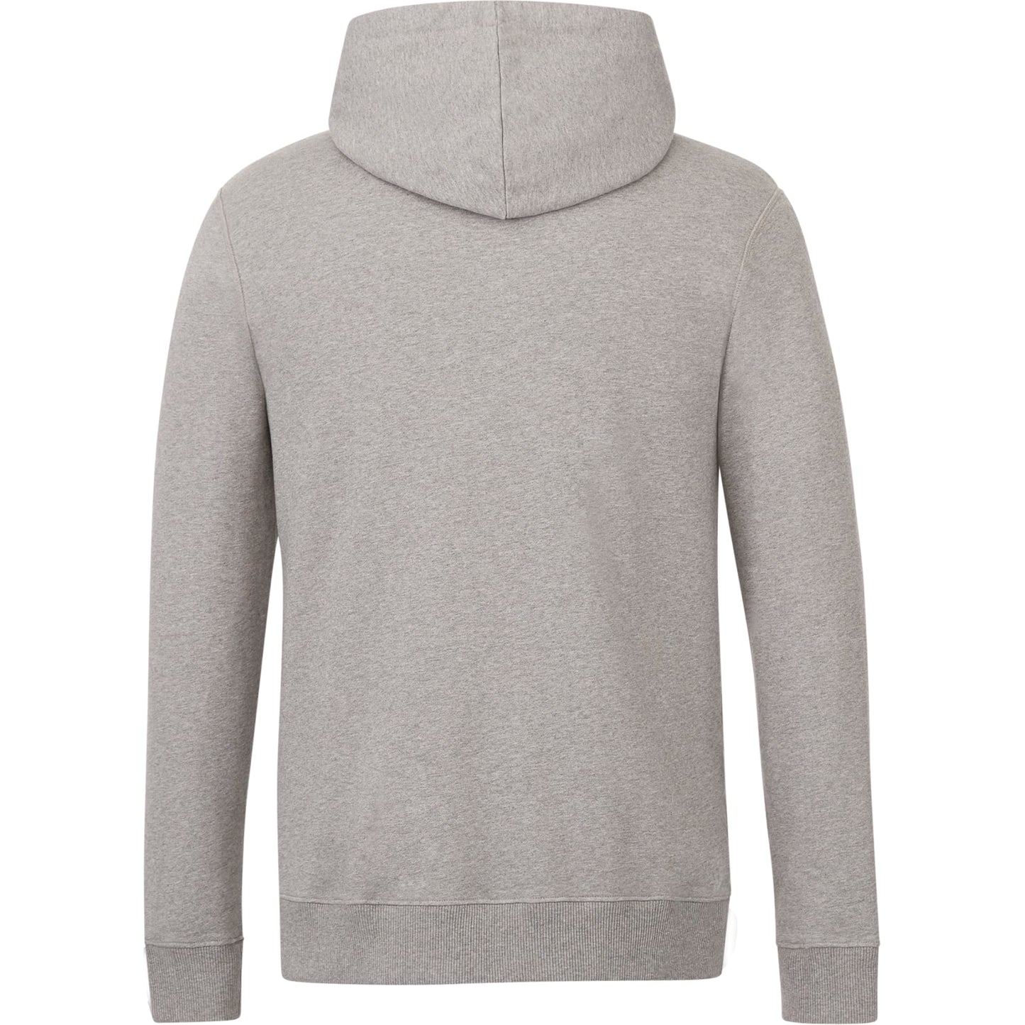 Rear View of Grey tentree Organic Cotton Classic Hoodie - Men's plain