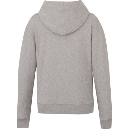 Rear View of Grey tentree Organic Cotton Classic Hoodie - Women's plain