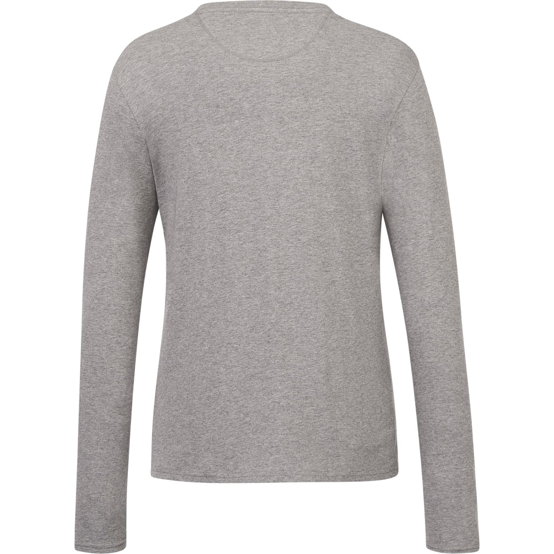 Rear View of Grey tentree Organic Cotton Longsleeve Tee - Women's plain
