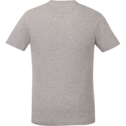 Rear View of Grey tentree Organic Cotton Short Sleeve Tee - Men's plain