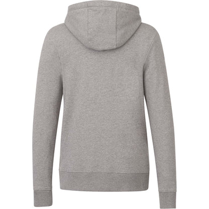 Rear View of Grey tentree Organic Cotton Zip Hoodie - Women's plain