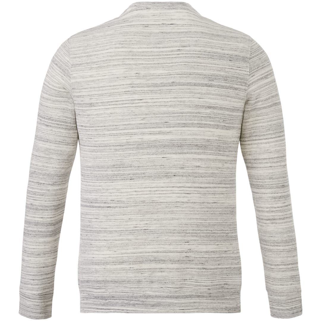 Rear View of Grey tentree Space Dye Classic Crew - Men's plain