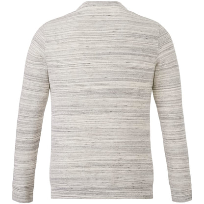 Rear View of Grey tentree Space Dye Classic Crew - Men's plain