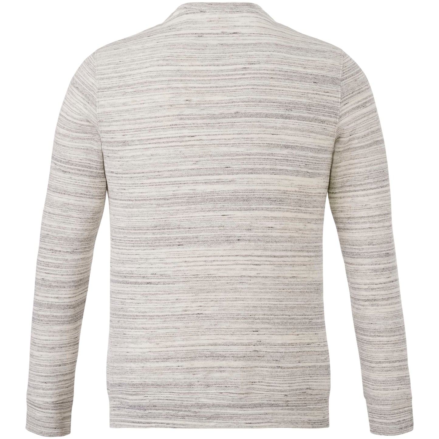 Rear View of Grey tentree Space Dye Classic Crew - Men's plain