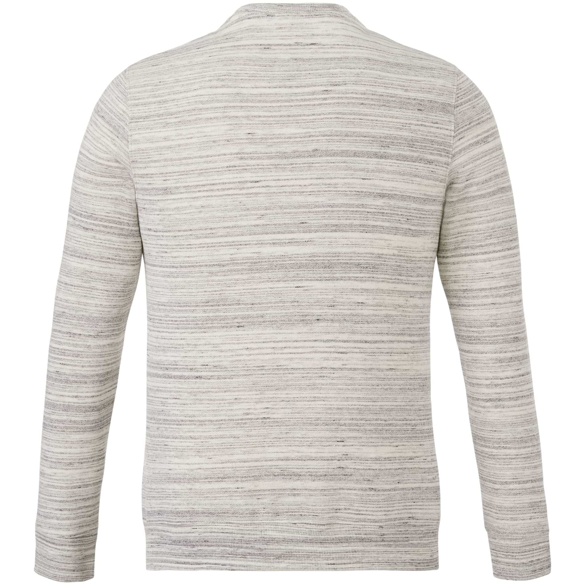 Rear View of Grey tentree Space Dye Classic Crew - Men's plain
