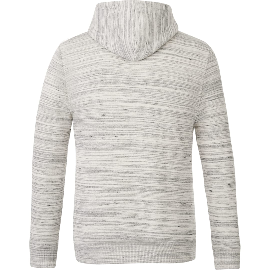 Rear View of Grey tentree Space Dye Classic Hoodie - Men's plain