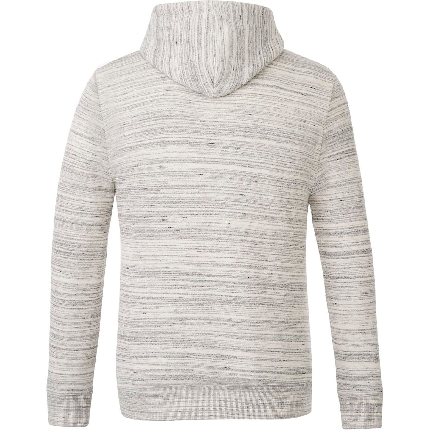 Rear View of Grey tentree Space Dye Classic Hoodie - Men's plain