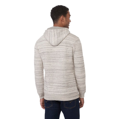 Rear View of Grey tentree Space Dye Classic Hoodie - Men's