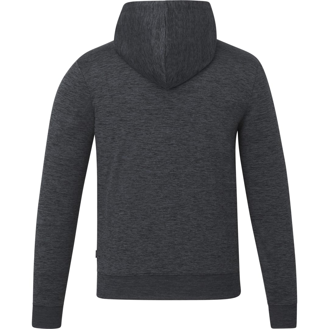 Rear View of Grey tentree Stretch Knit Zip Up - Men's plain