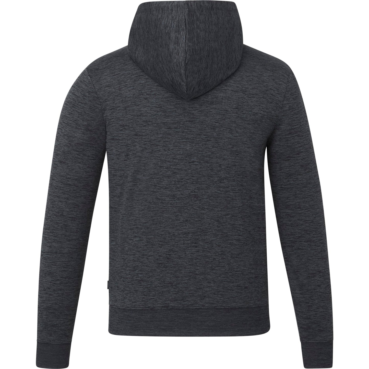 Rear View of Grey tentree Stretch Knit Zip Up - Men's plain