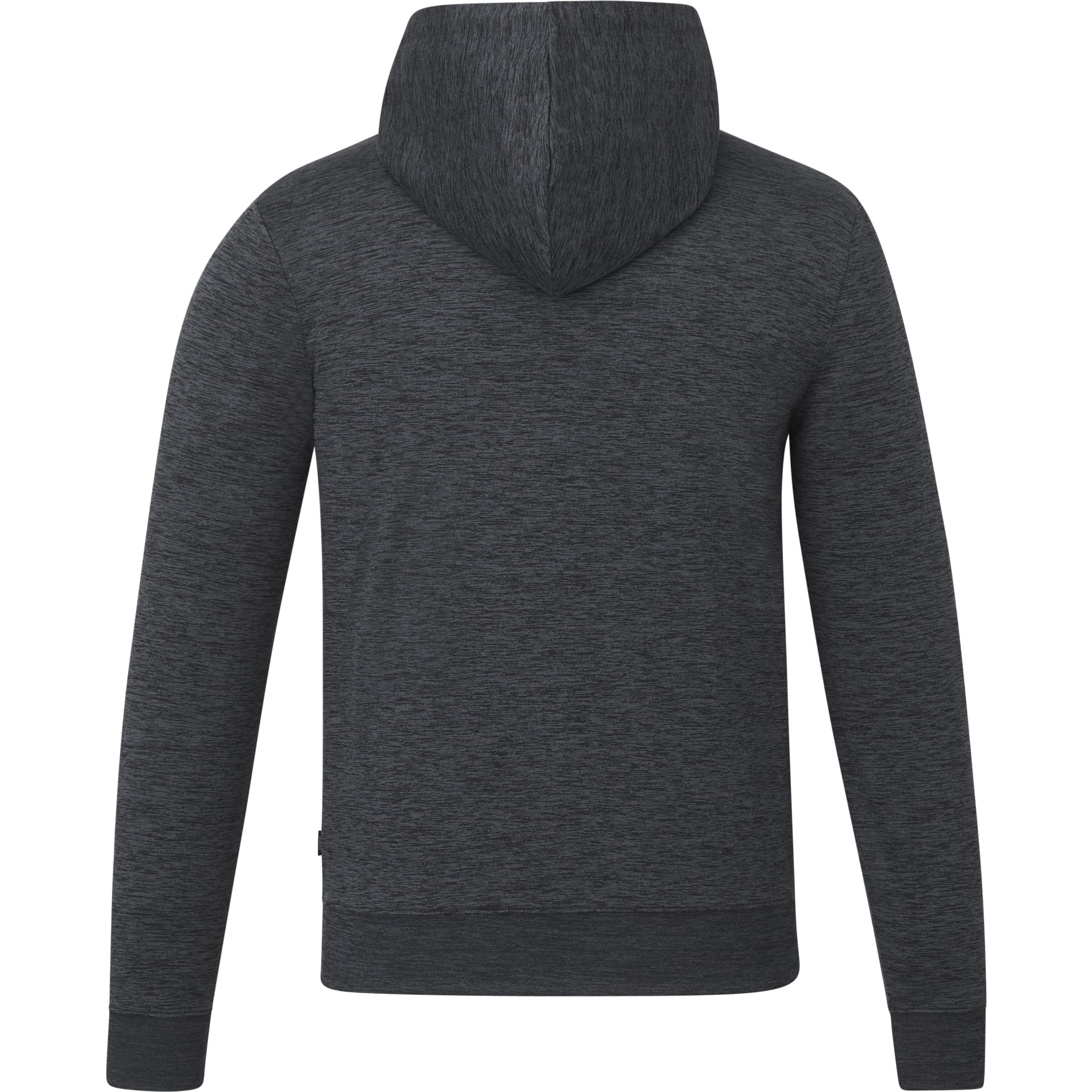 Rear View of Grey tentree Stretch Knit Zip Up - Men's plain