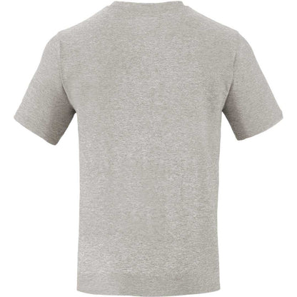 Rear View of Grey WELLABLE Men's Short Sleeve Tee plain
