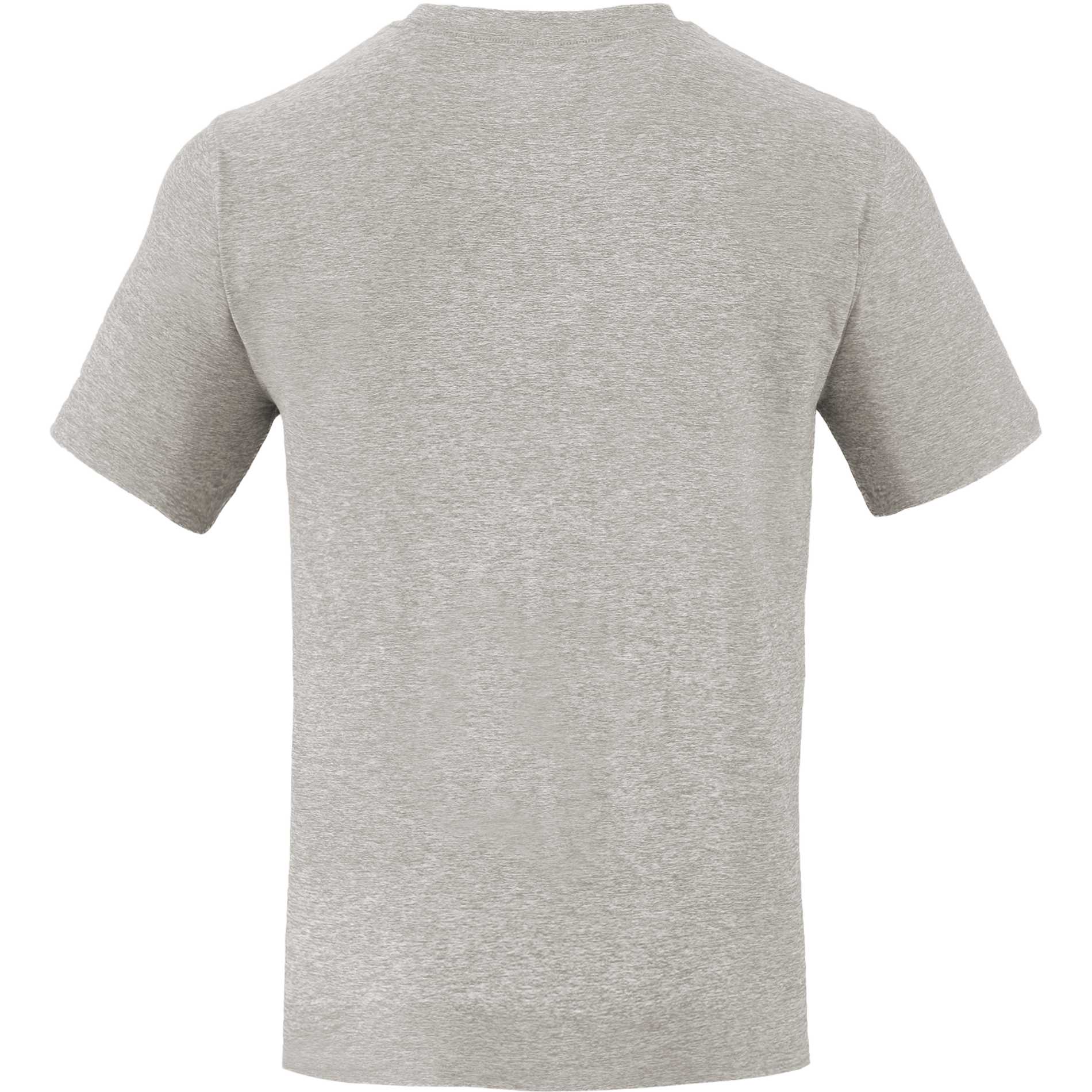 Rear View of Grey WELLABLE Men's Short Sleeve Tee plain