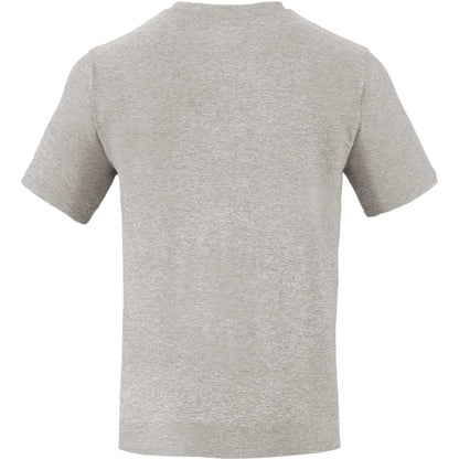 Rear View of Grey WELLABLE Men's Short Sleeve Tee plain