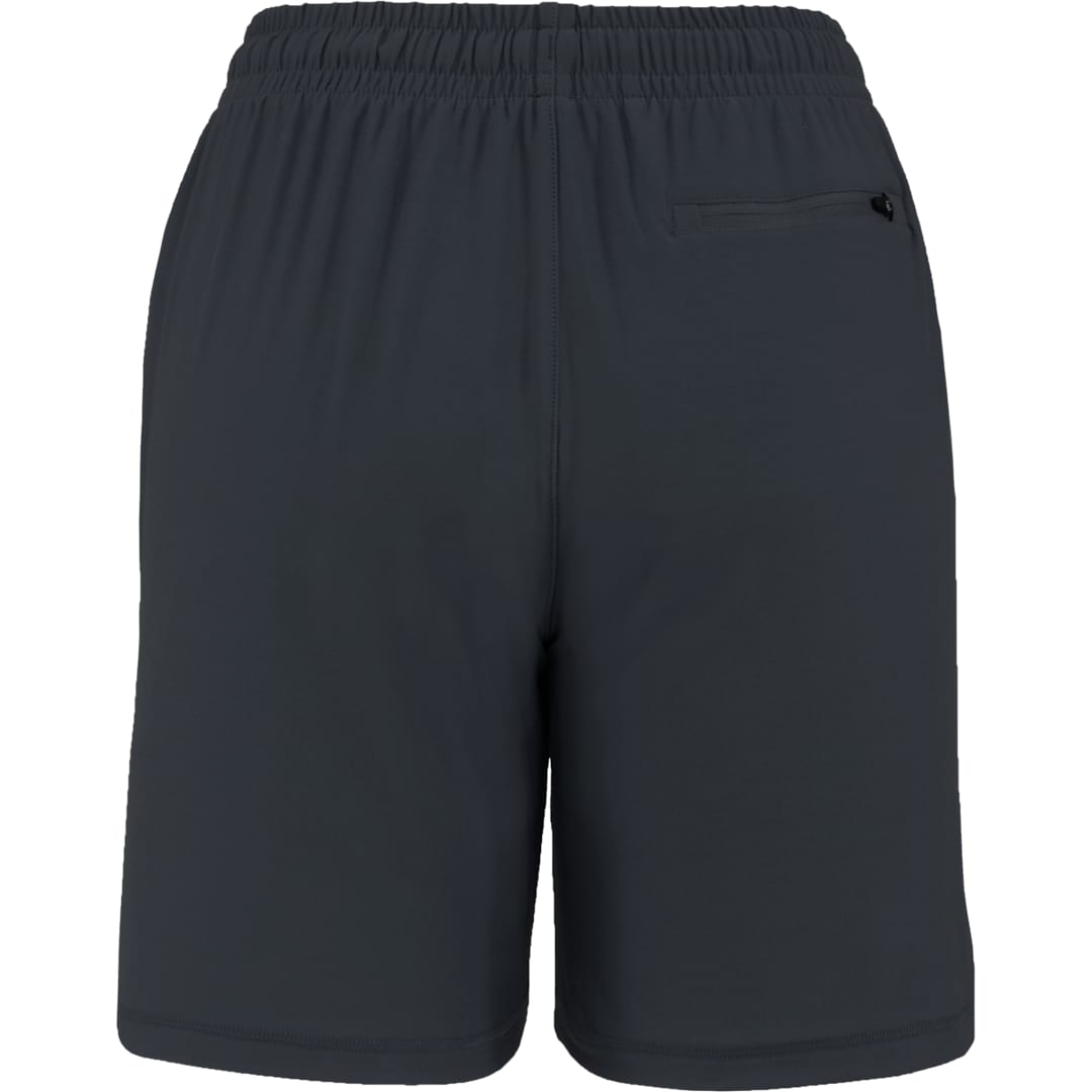 Rear View of Grey WELLABLE Women's Knit Short plain