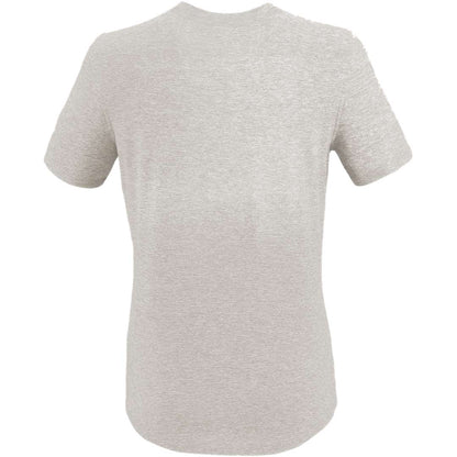 Rear View of Grey WELLABLE Women's Short Sleeve Tee plain