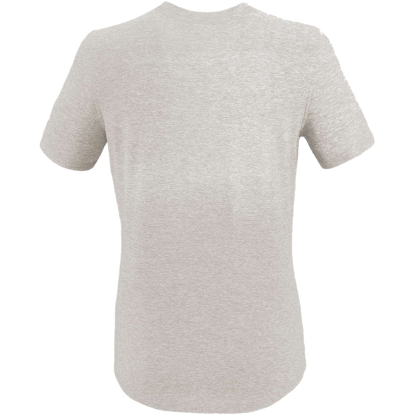 Rear View of Grey WELLABLE Women's Short Sleeve Tee plain