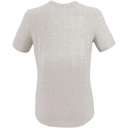 Rear View of Grey WELLABLE Women's Short Sleeve Tee plain