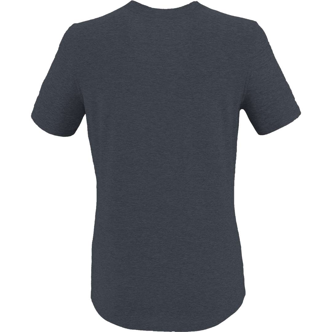 Rear View of Grey WELLABLE Women's Short Sleeve Tee plain