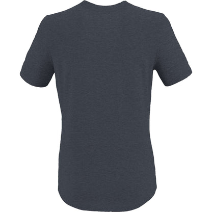 Rear View of Grey WELLABLE Women's Short Sleeve Tee plain