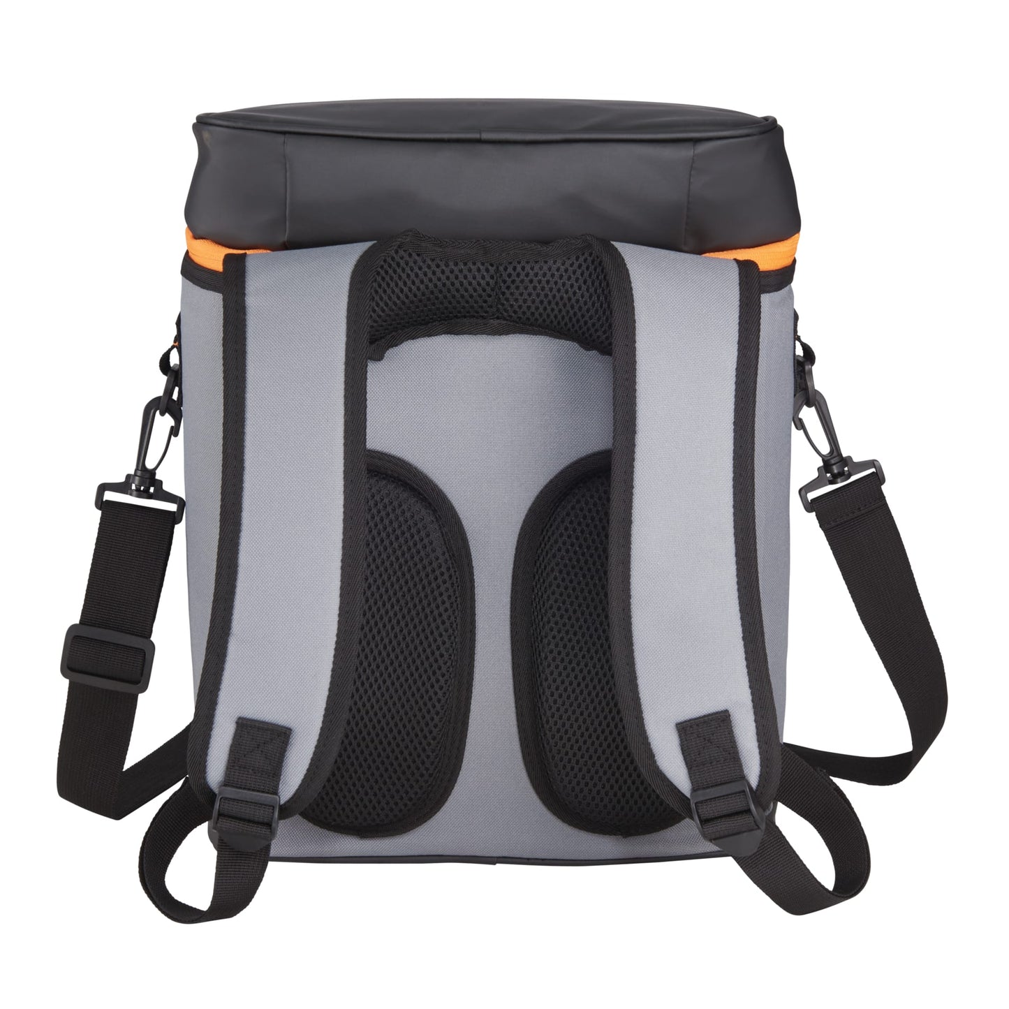Rear View of Orange 20 Can Backpack Cooler