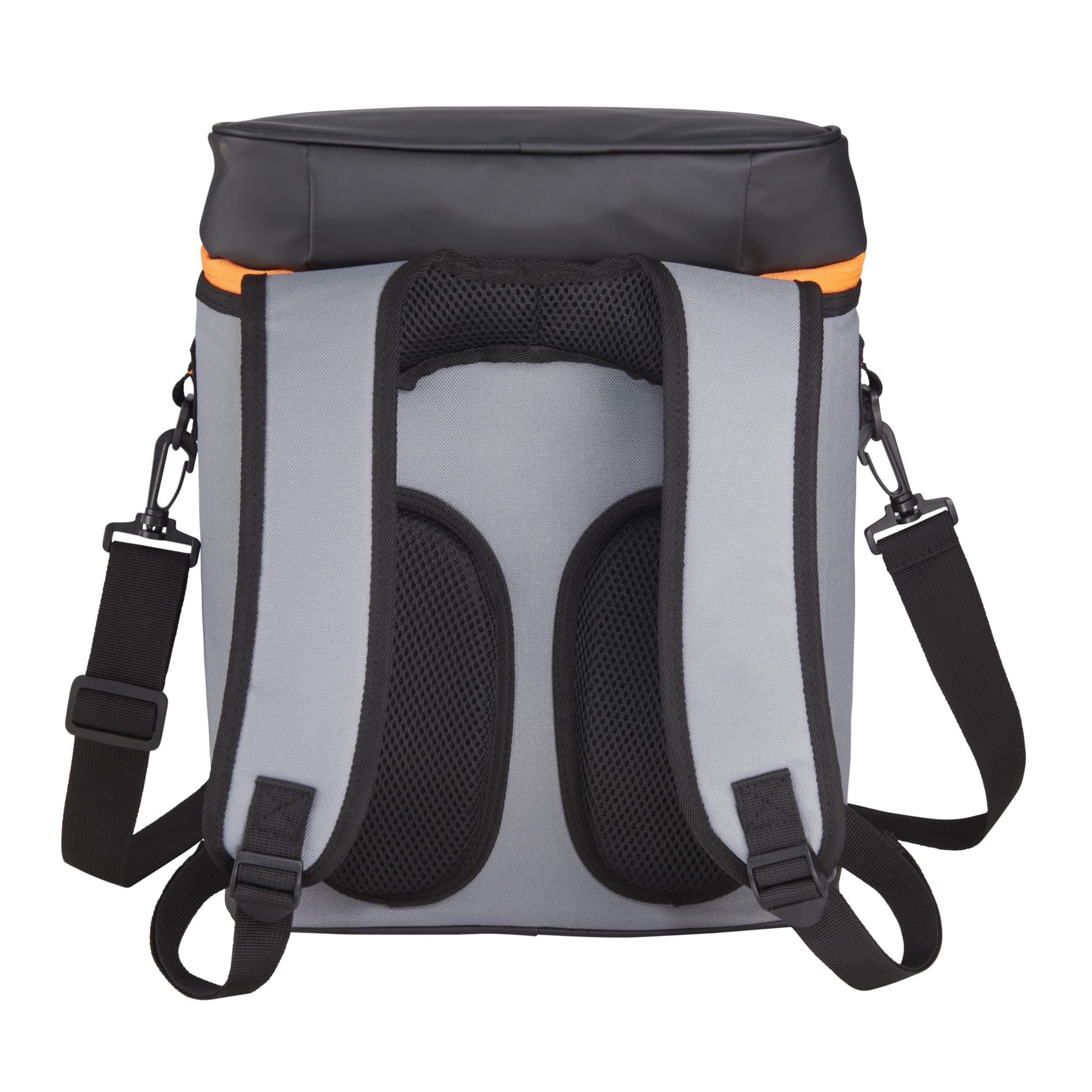 Rear View of Orange 20 Can Backpack Cooler