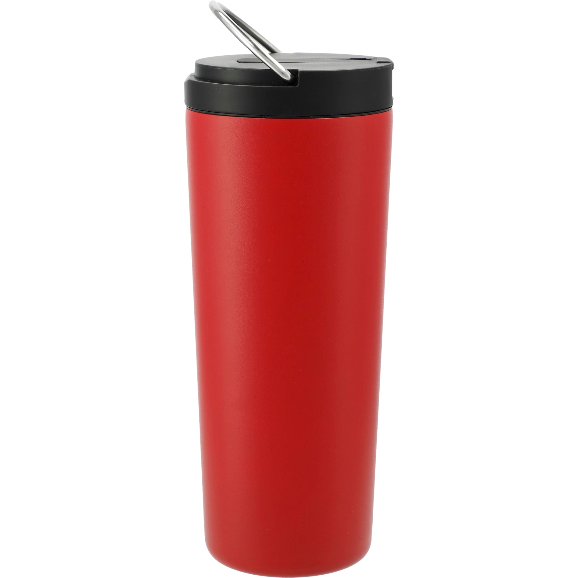 Rear View of Red Thor Copper Insulated Tumbler 24oz Flip Straw Lid