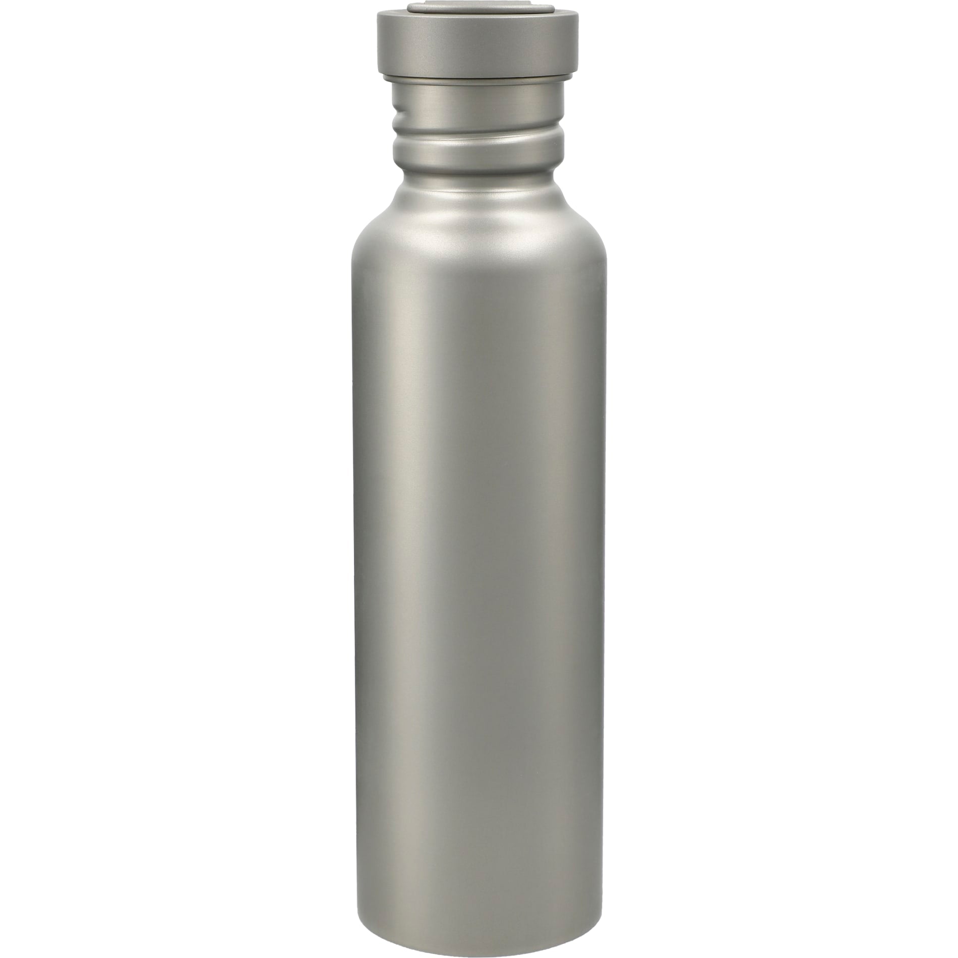 Rear View of Silver Griffen Titanium Sport Bottle 25oz