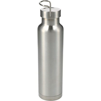 Rear View of Silver Thor Copper Vacuum Insulated Bottle 22oz plain