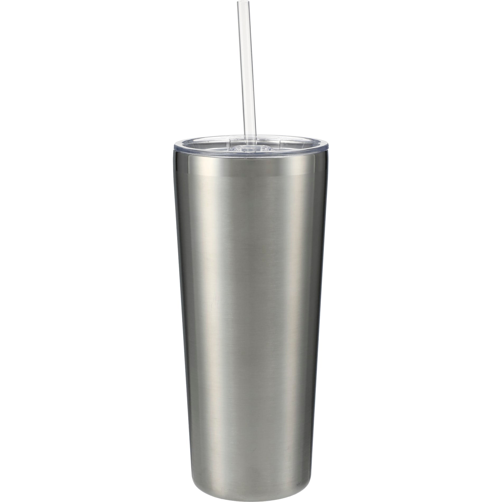 Rear View of Silver Thor Copper Vacuum Insulated Tumbler 22oz plain