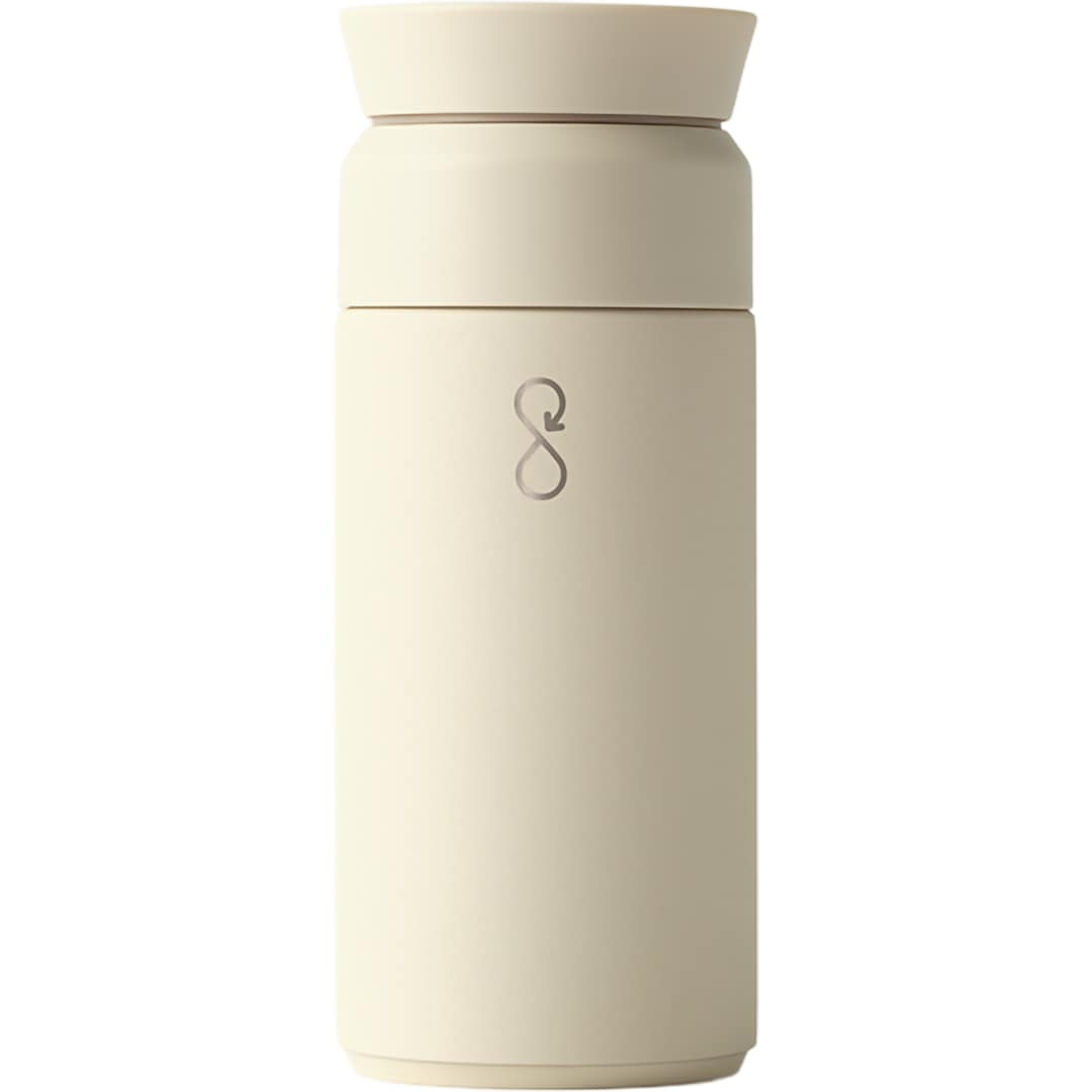 Rear View of Tan Ocean Bottle Coffee Flask 350ml