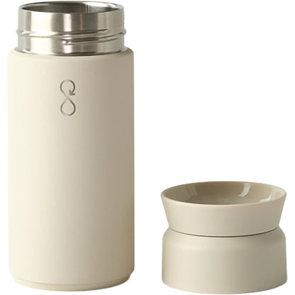 Rear View of Tan Ocean Bottle Coffee Flask 350ml