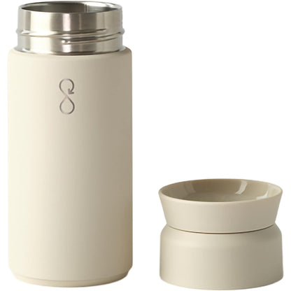 Rear View of Tan Ocean Bottle Coffee Flask 350ml