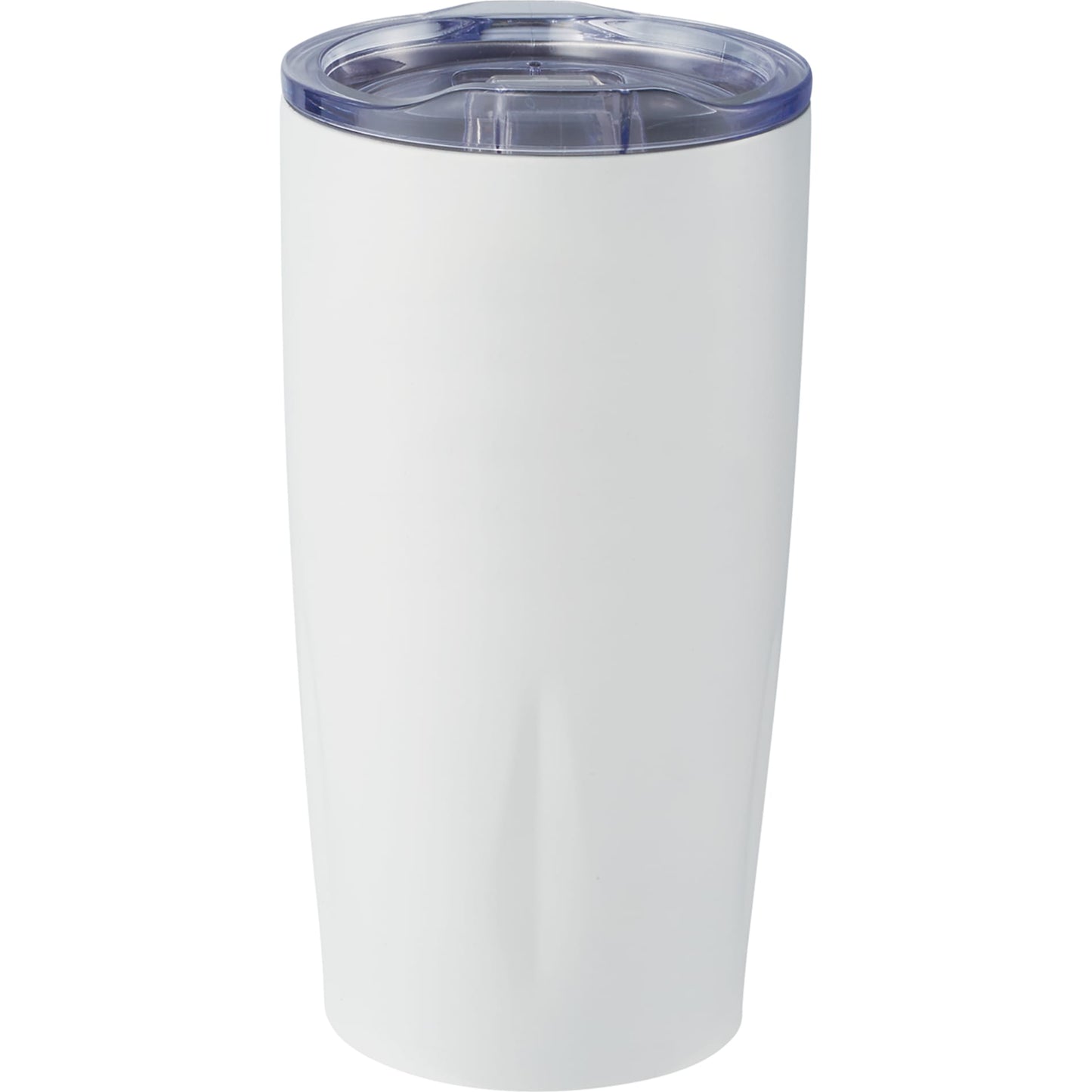 Rear View of White Adrian Vacuum Tumbler 20oz plain