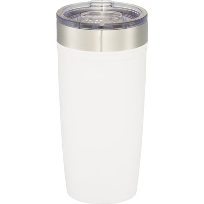 Rear View of White Arctic Zone® Titan Thermal HP® Copper Tumbler 20oz plain
