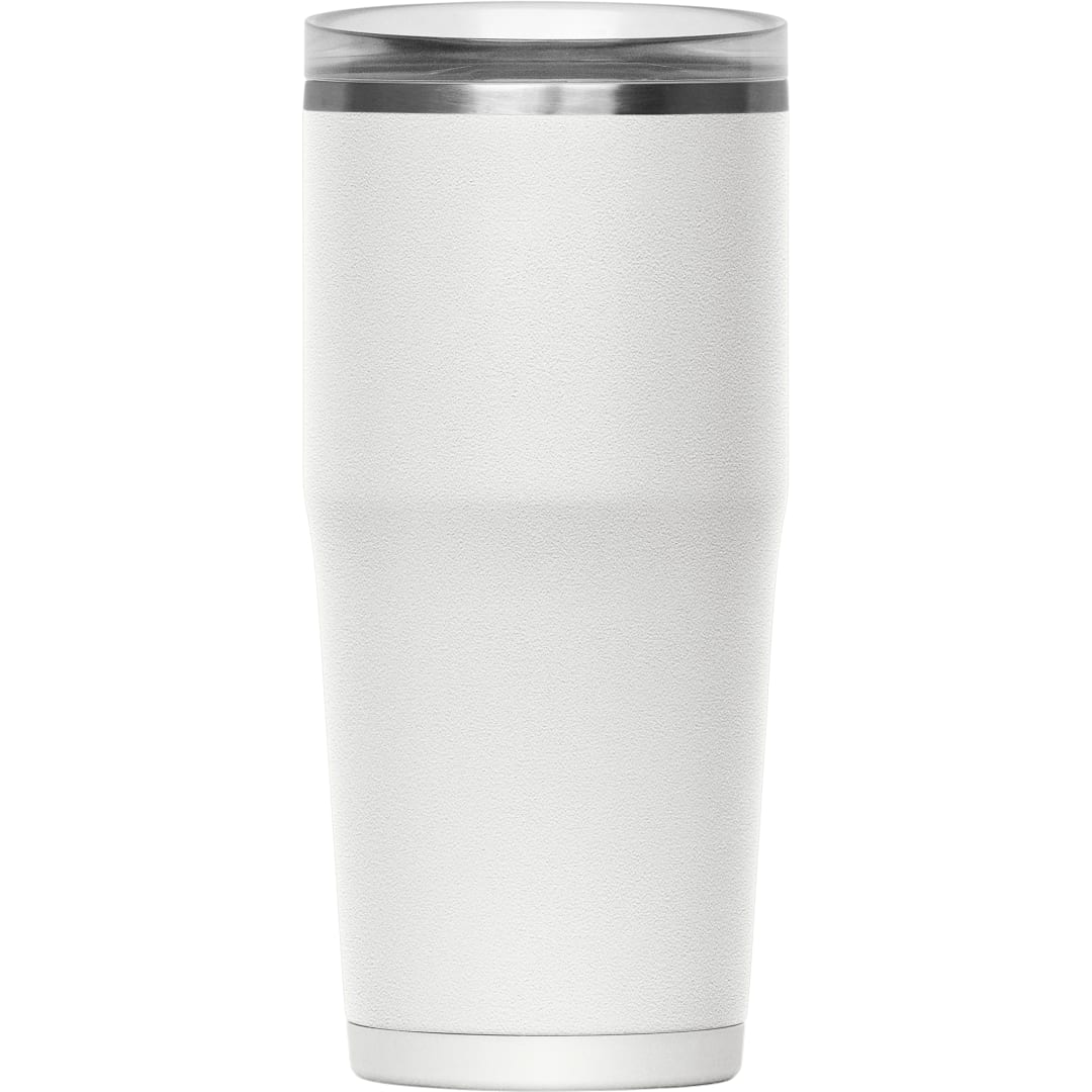 Rear View of White Camelbak Thrive Leakproof Tumbler 20oz plain