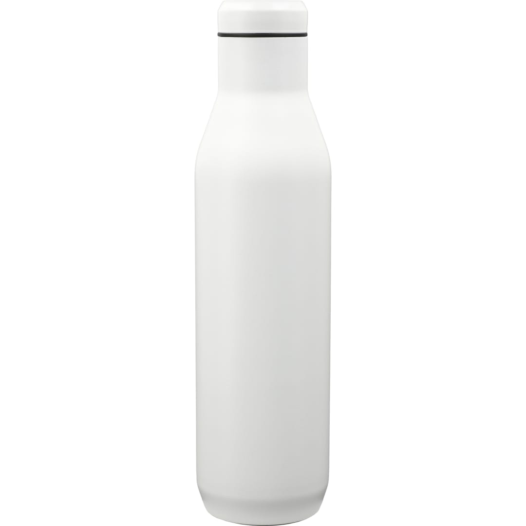 Rear View of White CamelBak Wine Bottle 25oz plain