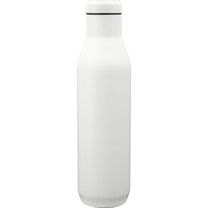 Rear View of White CamelBak Wine Bottle 25oz plain