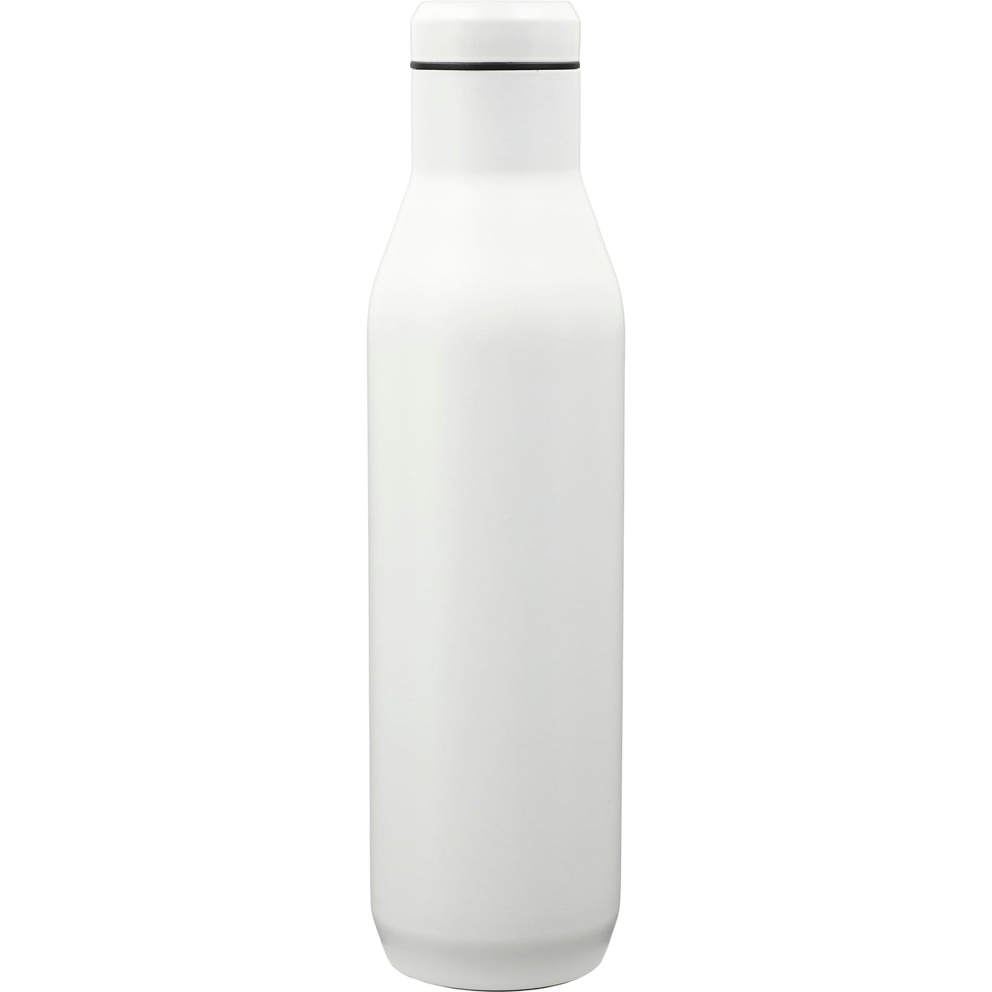 Rear View of White CamelBak Wine Bottle 25oz plain