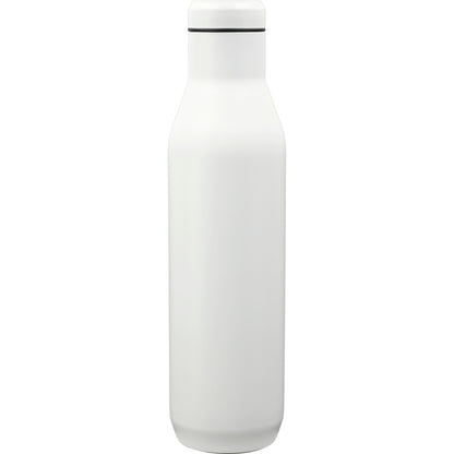 Rear View of White CamelBak Wine Bottle 25oz plain