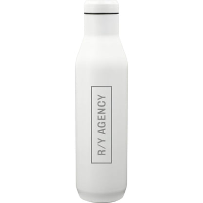 Rear View of White CamelBak Wine Bottle 25oz